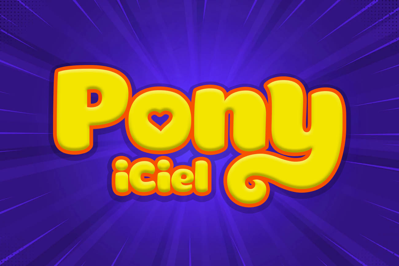 iciel Pony font chữ Việt hóa hoạt hình - Tải miễn phí